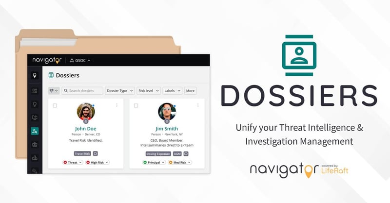 Navigator Dossiers, unify your threat intelligence and investigation management