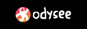 Logo of Odysee, a site LifeRaft OSINT platform monitors as part of their social media threat monitoring service.