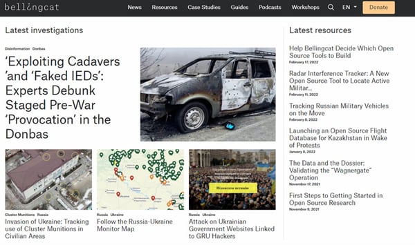 Bellingcat screenshot