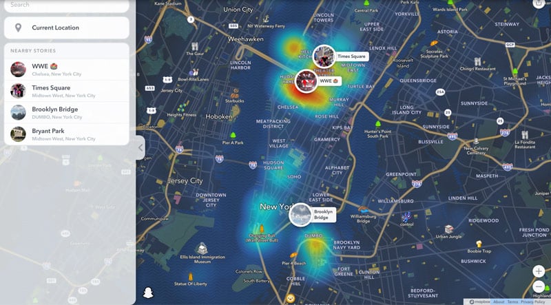 Snap Map screenshot