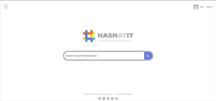 Screen Shot of Hashatit main page 