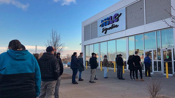 Lineup at NSLC