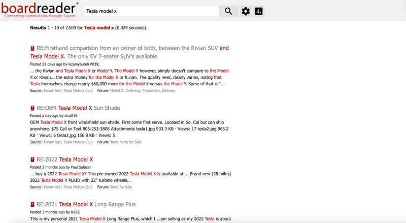Boardreader screenshot