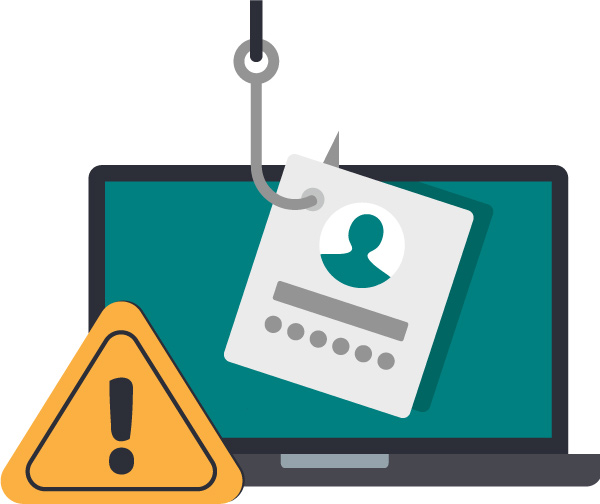 Illustration of data being stolen from laptop Illustration of data being stolen from laptop