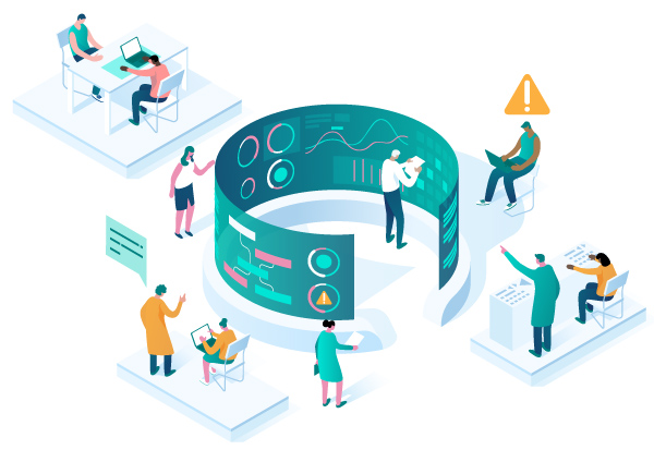 Illustration of data collection and threat monitoring through LifeRaft’s OSINT platform